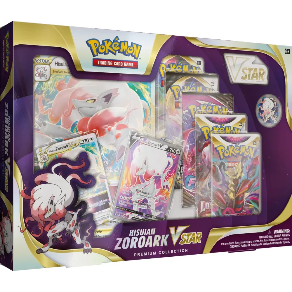 Pokemon hisuian zoroark vstar premium collection –
