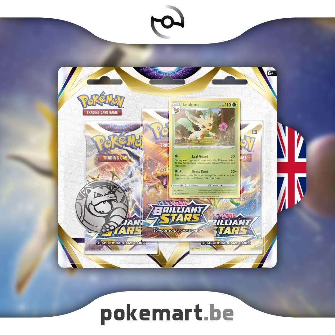 Pokemon brilliant stars 3 booster blister leafeon