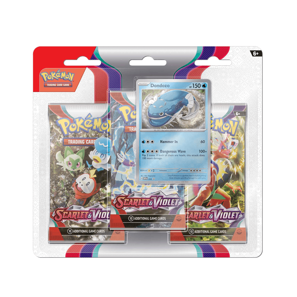 Pokemon scarlet & violet 3 pack blister dondozo