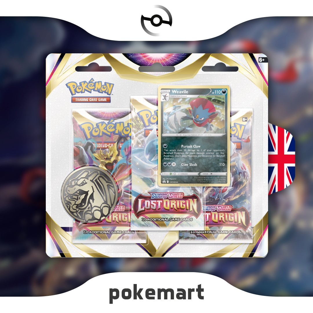 Pokemon lost origin 3 pack blister weavile