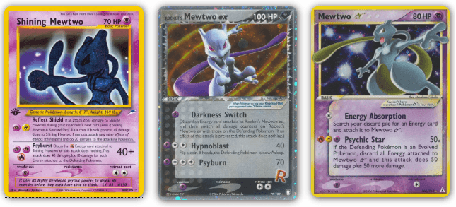 Mewtwo Pokemon kaarten