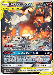 Promo Reshiram & Charizard GX SM201